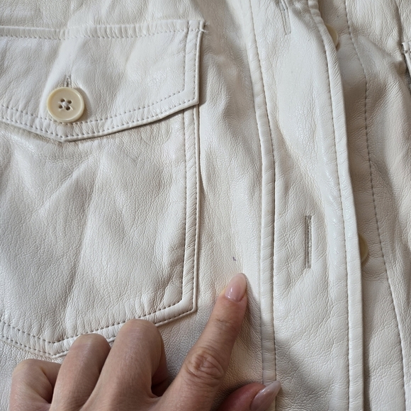 Wilfred The Ganna Shirt Jacket Size Small Cream Aritzia - Picture 2 of 10